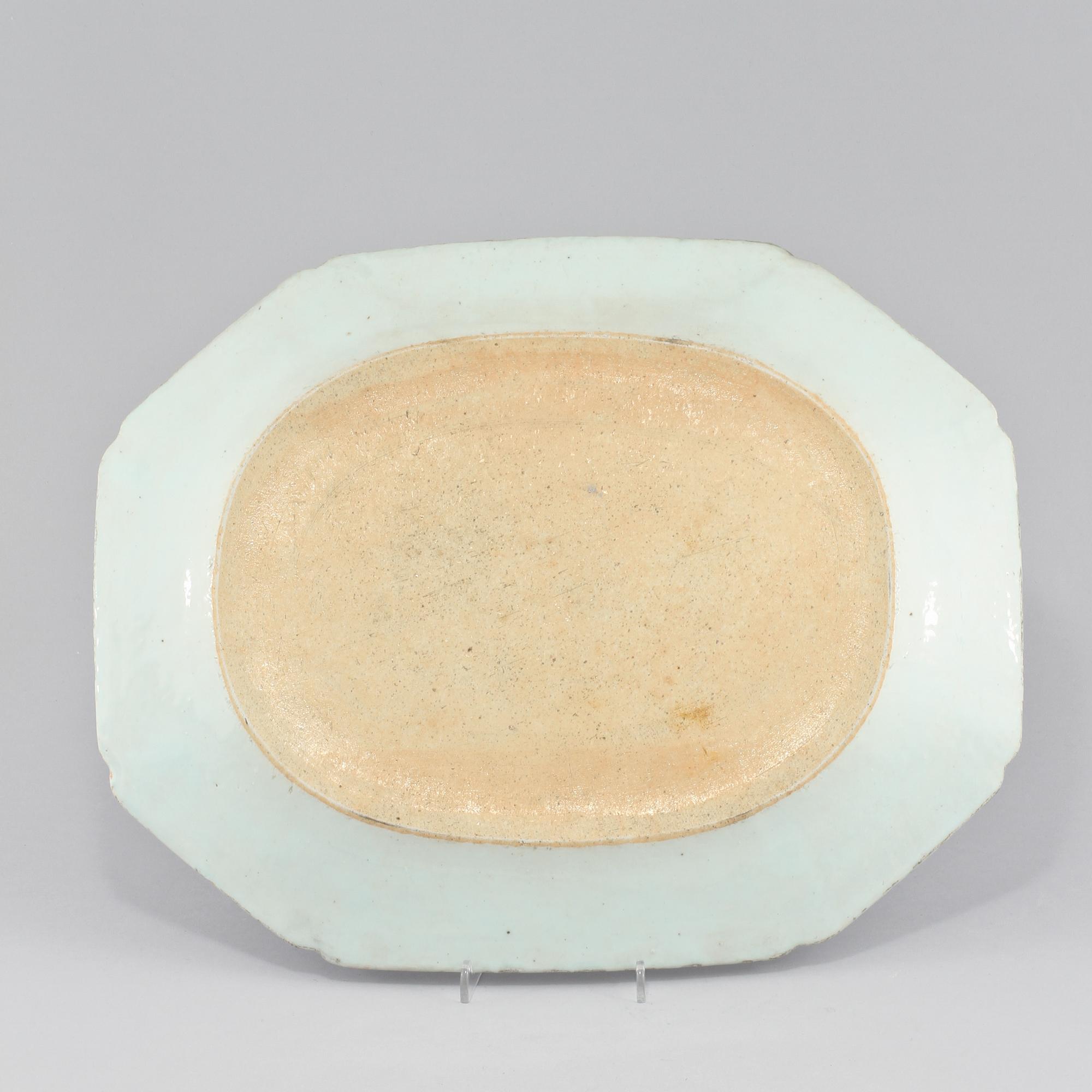 STEKFAT, porslin, Kina 1700-tal.