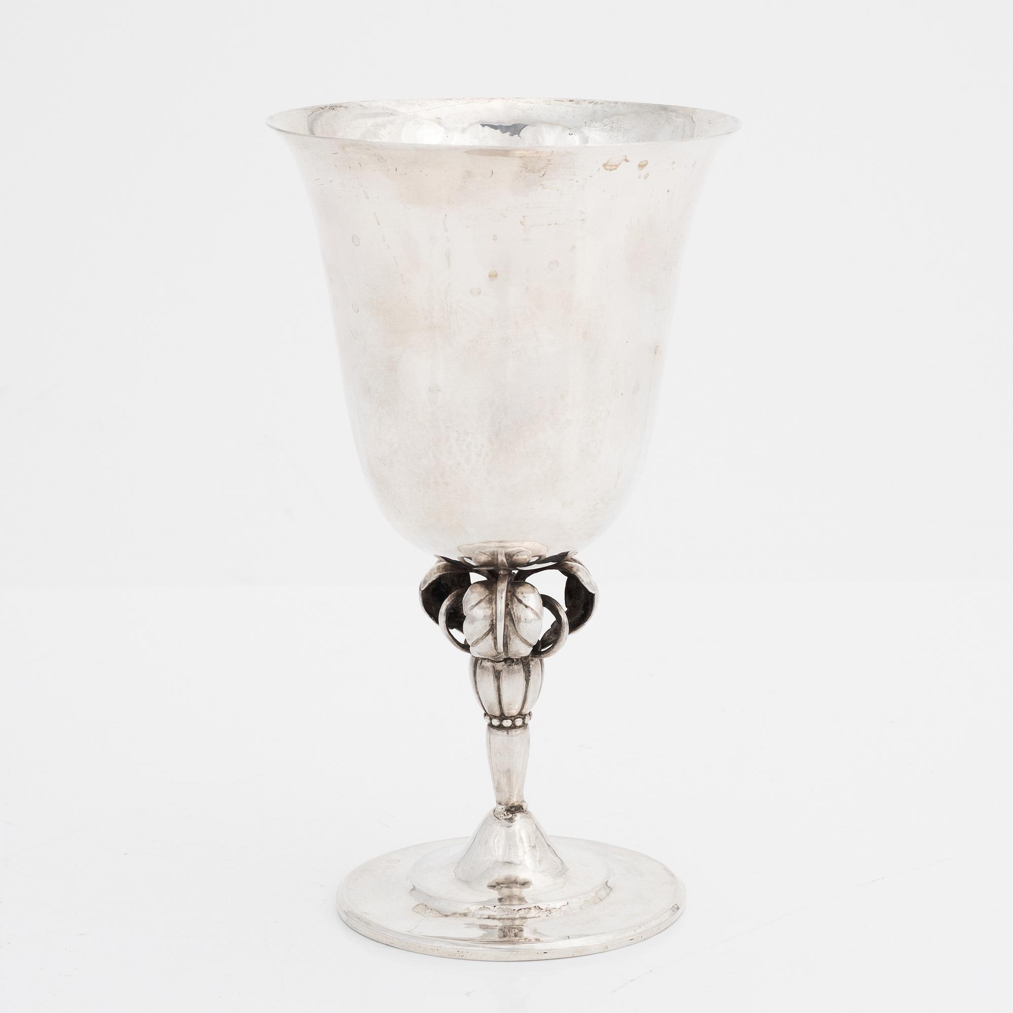Jörgen Jensen, vinkalk, silver, Stockholm 1923.