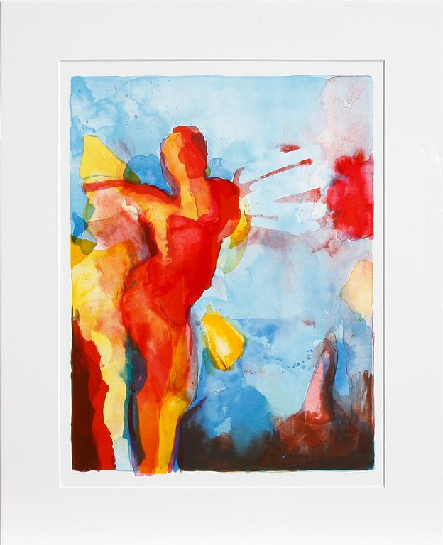 ELISABETH JANSSON, färglitografier, 2 st, sign o numr 249/0290 resp 107/290.