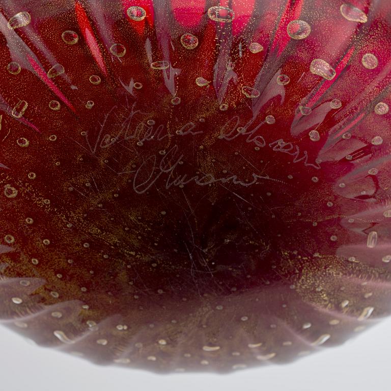 VAS, glas, Murano, signerad, 1900-talets mitt.