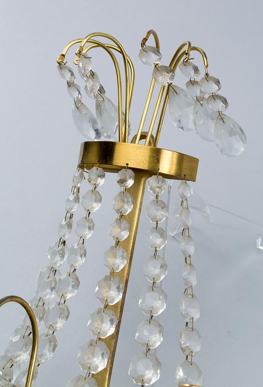 VÄGGAPPLIQUER, ett par, gustaviansk stil, 1900-tal.