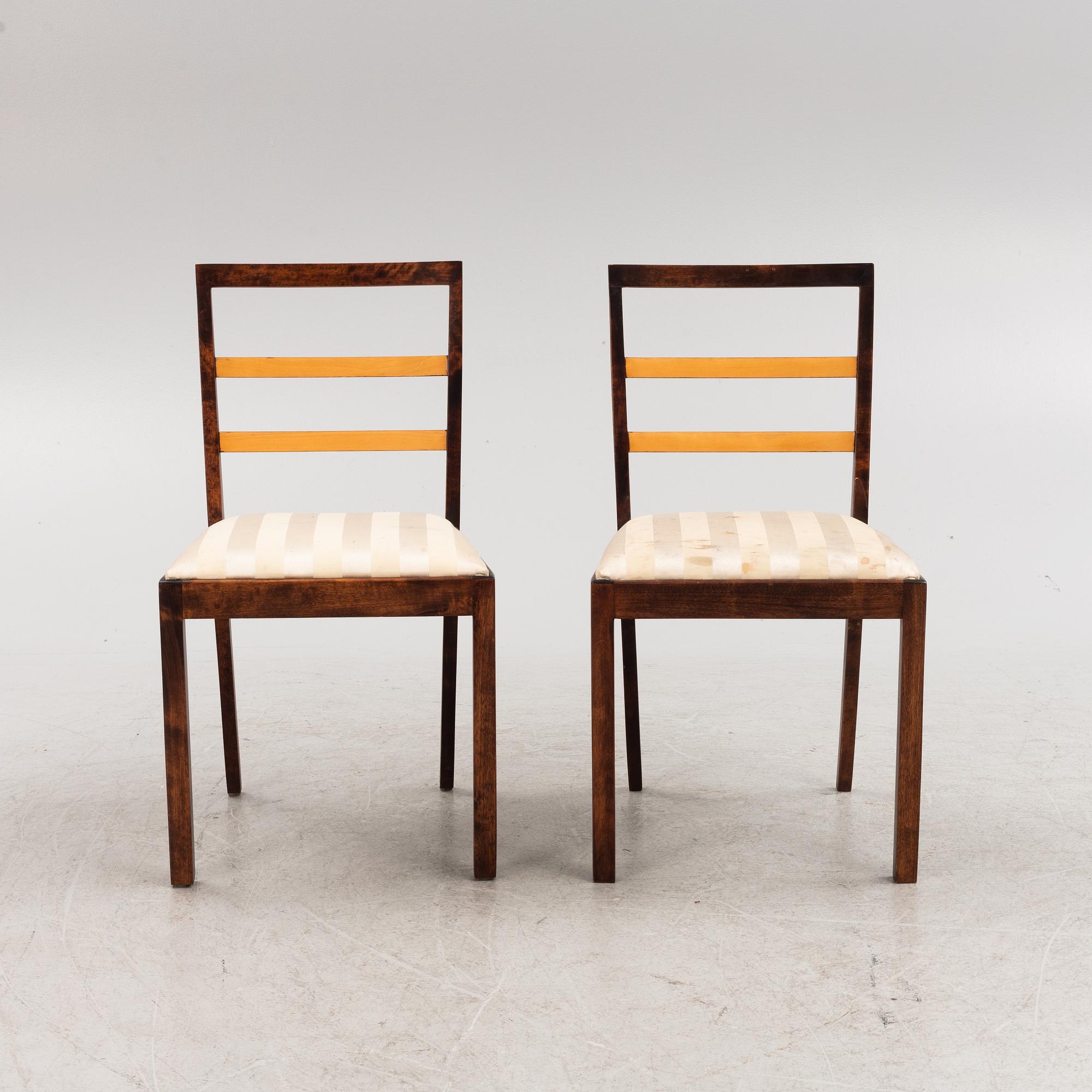 Chairs, 5 pcs, first half of the 20th century.