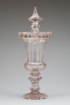 PRAKTPOKAL, glas. Empire, 1840-tal.