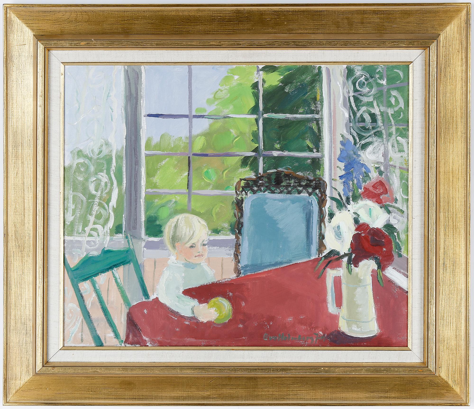 EVA HOLMBERG-JACOBSSON, olja på duk, signerad.