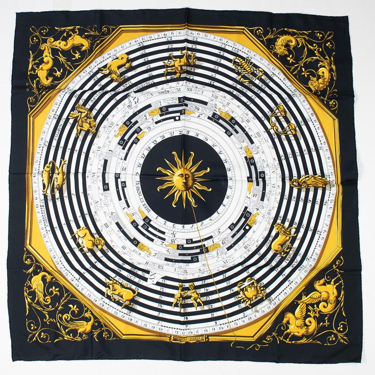 Hermès, scarf, "Dies et Hore"/"Astrologie".