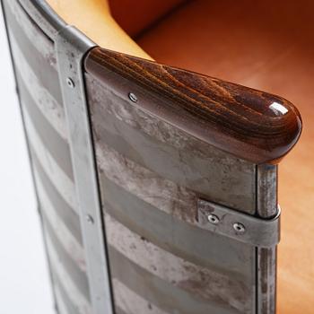 Mats Theselius, an "Älgskinnsfåtöljen" armchair, ed. 230/360, Källemo, Värnamo, post 1991.