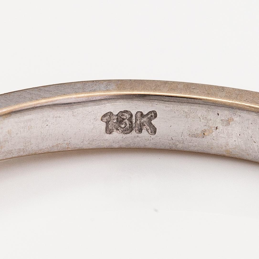 Ring, 18K vitguld, diamant ca 0.15 ct enligt gravyr.