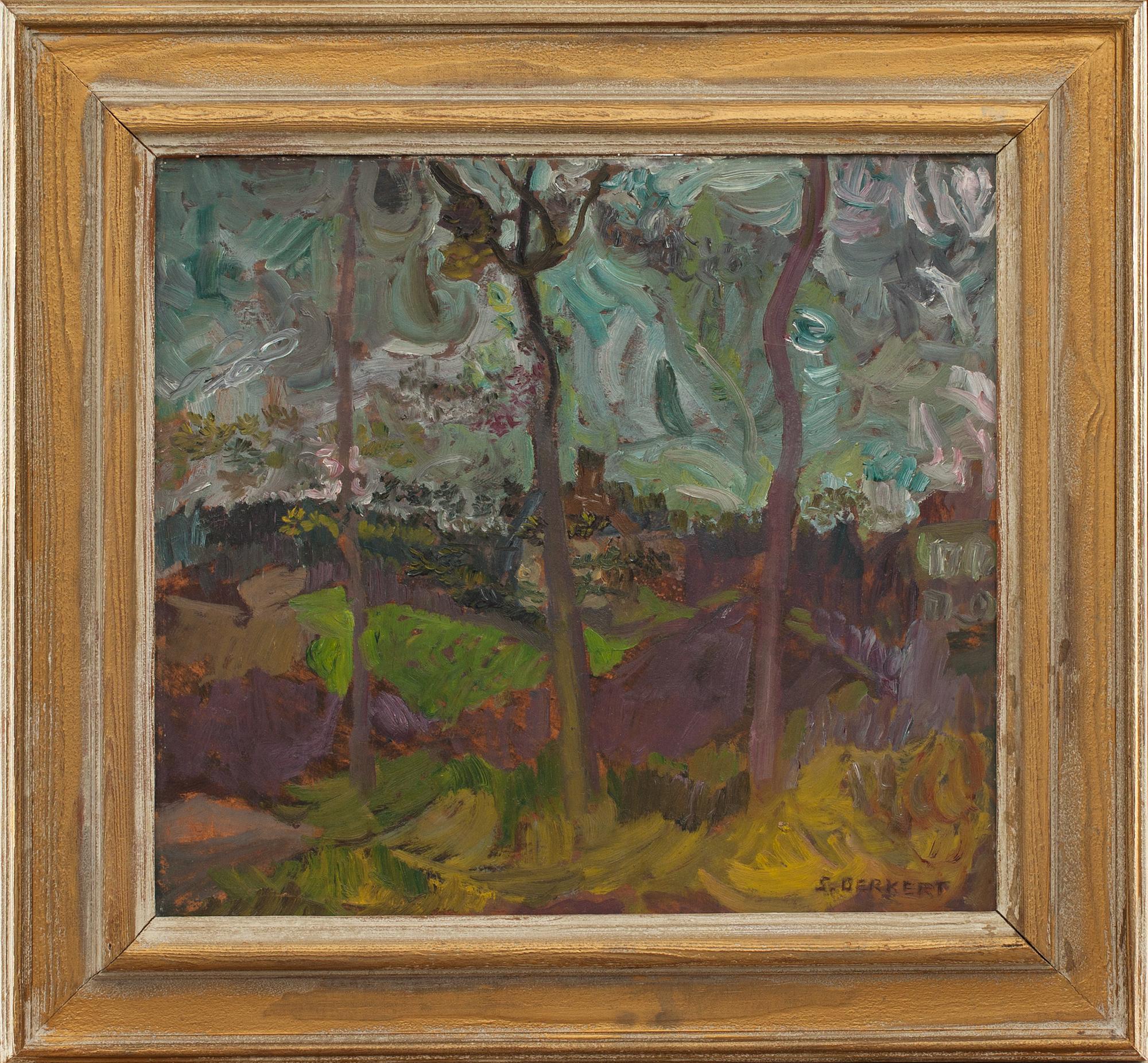 SIRI DERKERT, oljemålning, signerad.