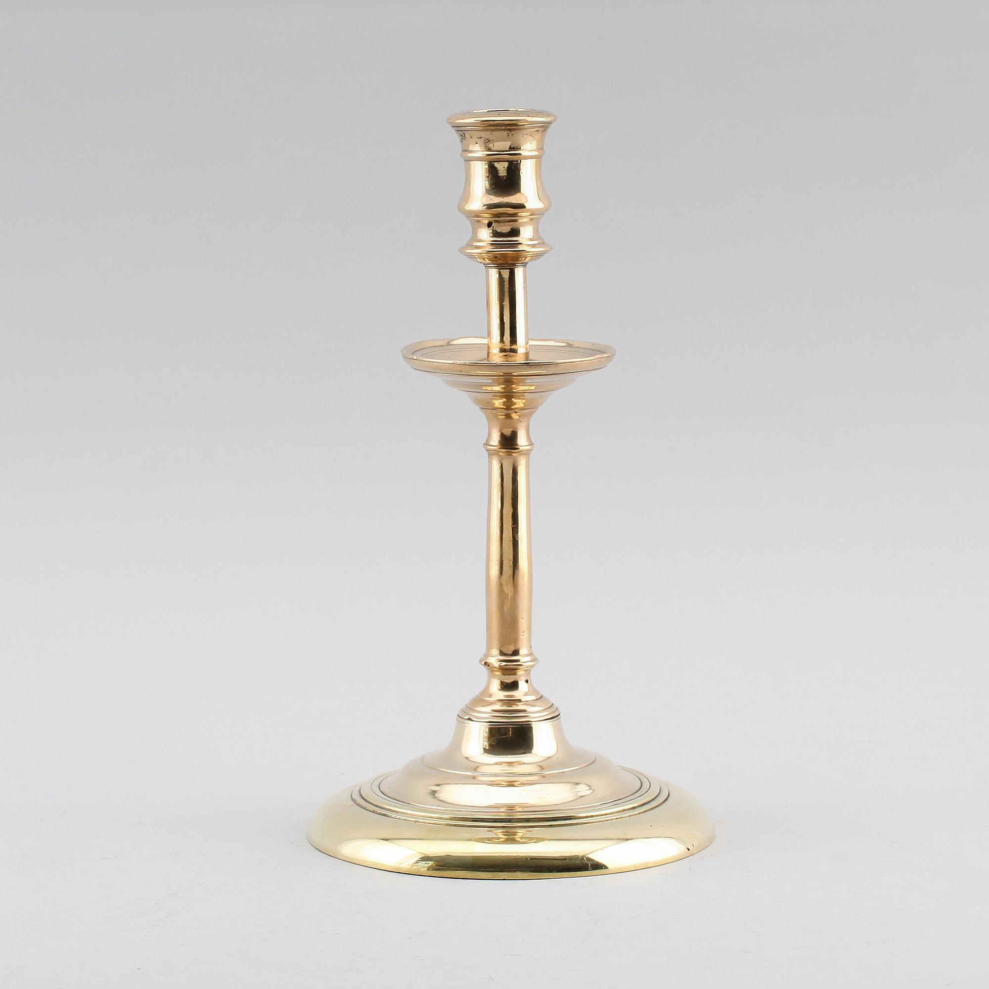 LJUSSTAKE, mässing, 1500-tal.