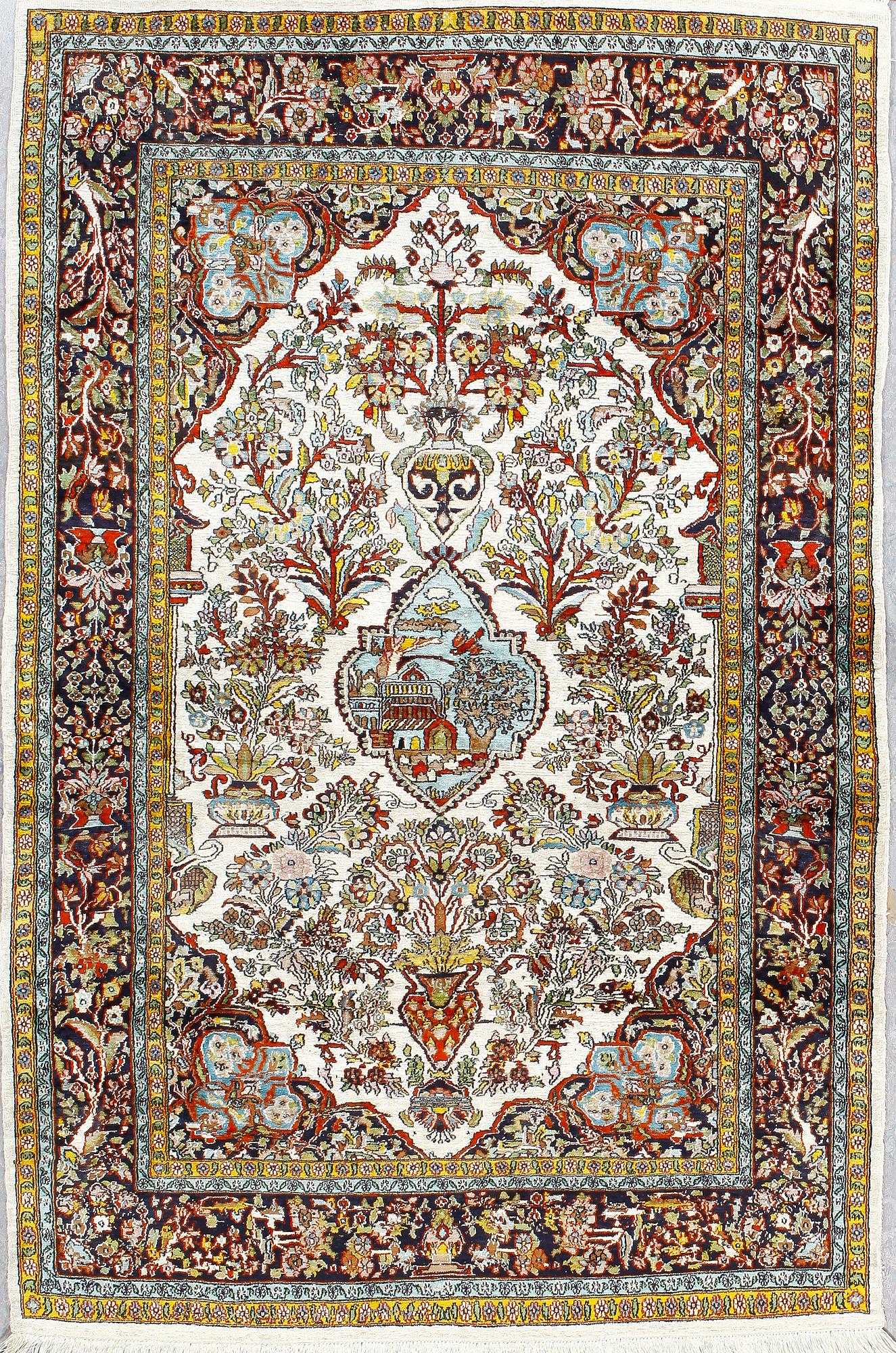 MATTA, Kashmir, mercerisera bomull, figural, ca 180x122 cm.