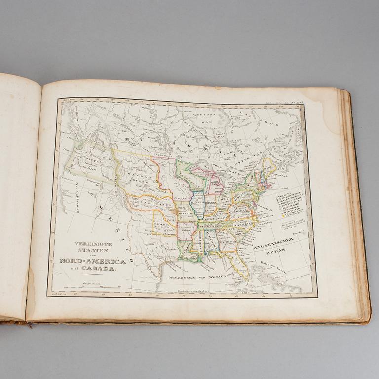 ATLAS, "Stieler´s Schul-Atlas", 1800-talets mitt.