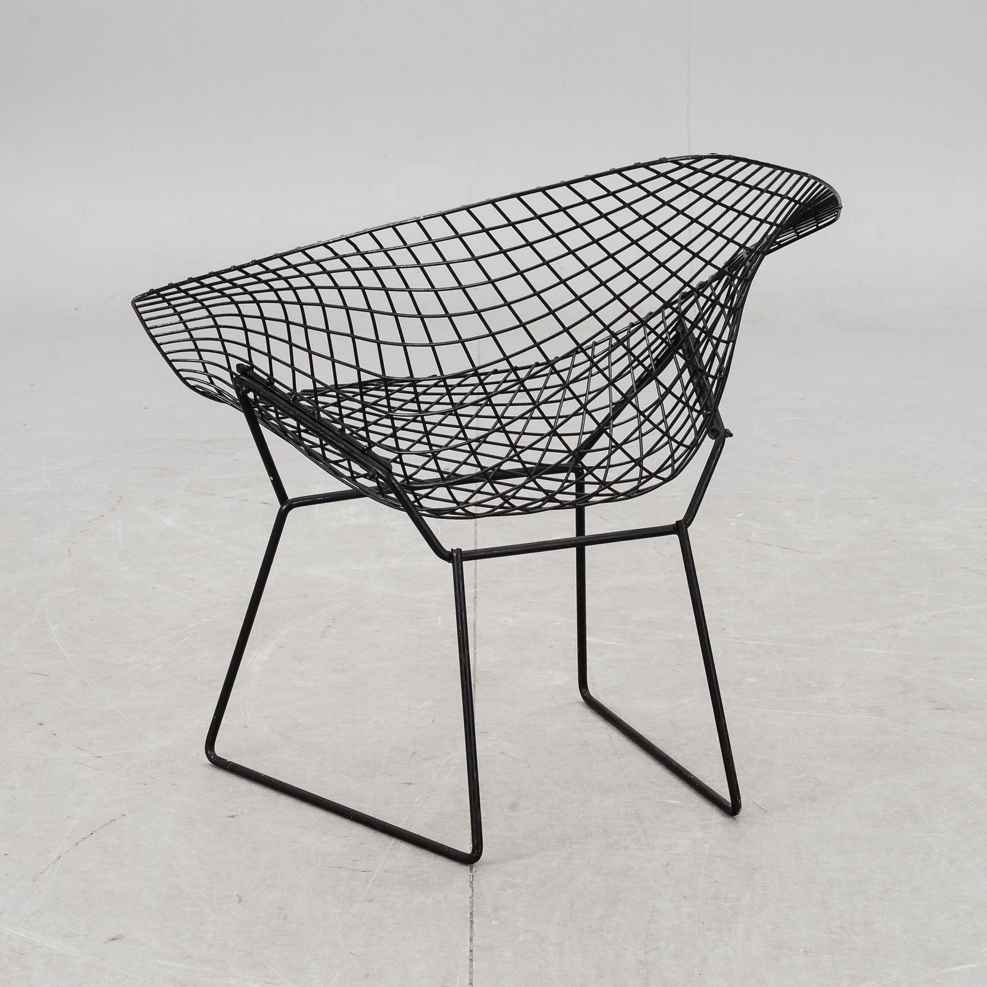FÅTÖLJ, "Diamond chair", Harry Bertoia. 1950-tal.