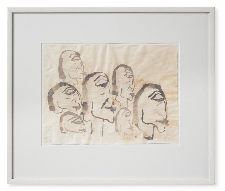 Donald Baechler, Utan titel, collage efter Picabia.
