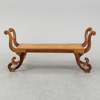 A Brasilian rosewood bench, 1960's.