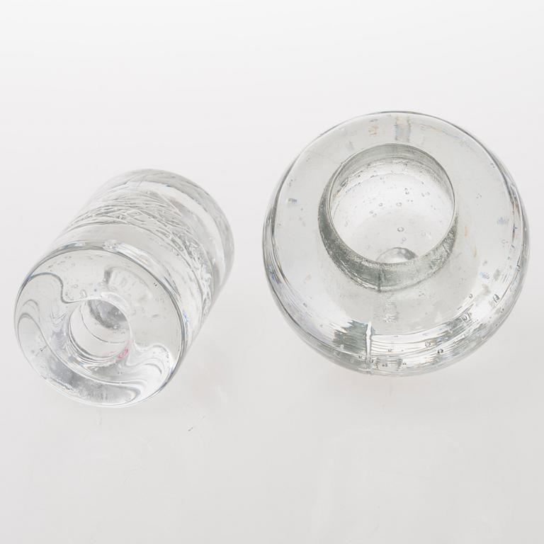 TIMO SARPANEVA, A set of six glass candleholders of the Arkipelago-series for Iittala.