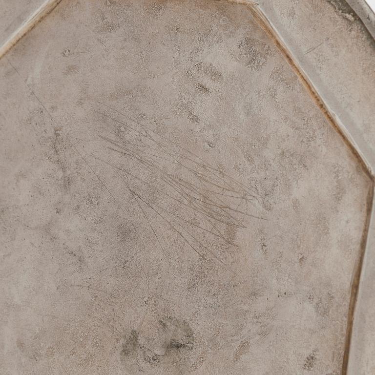 A parcel-gilt silver repoussé water pipe huqqa base, 18th/19th Century.