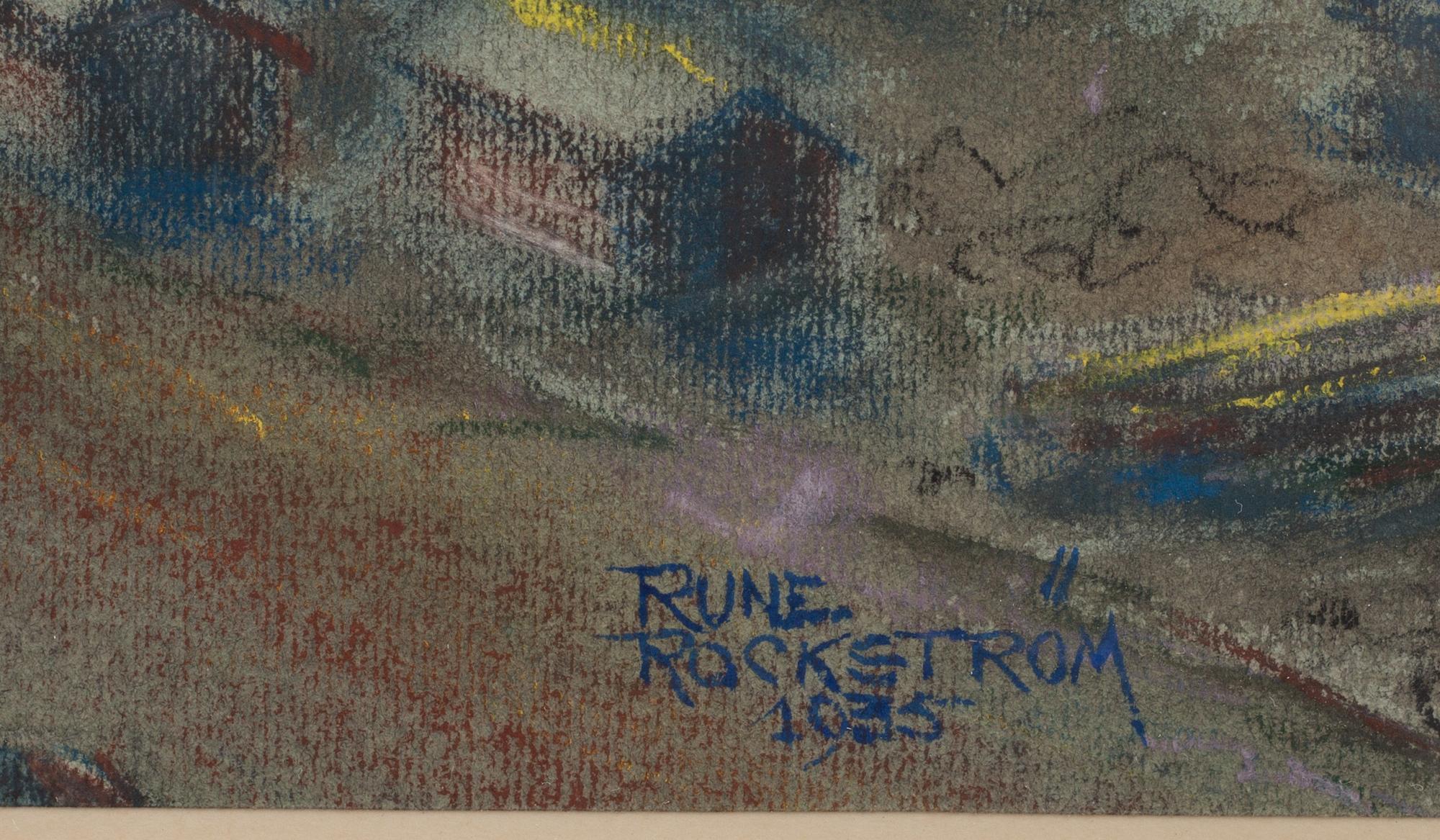 RUNE ROCKSTRÖM, pastell, signerad och daterad.