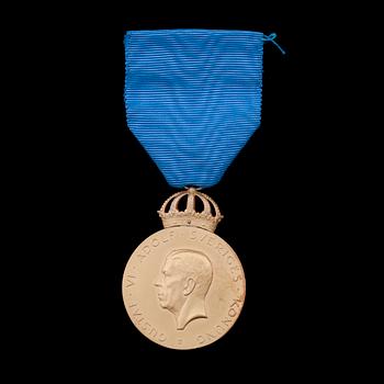 MEDALJ, guld 18k, 1963. Vikt ca 30 gram.