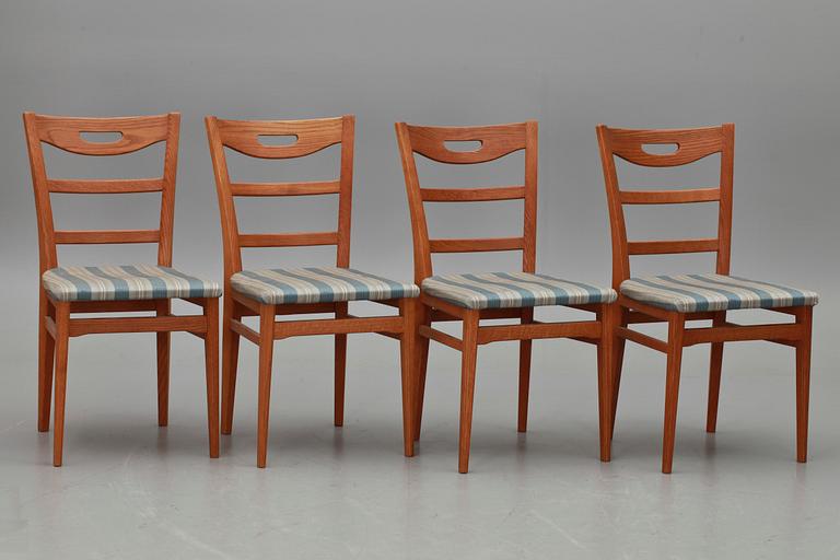 MATSALSBORD samt STOLAR, 4 st, Carl Malmsten, 1900-tal.