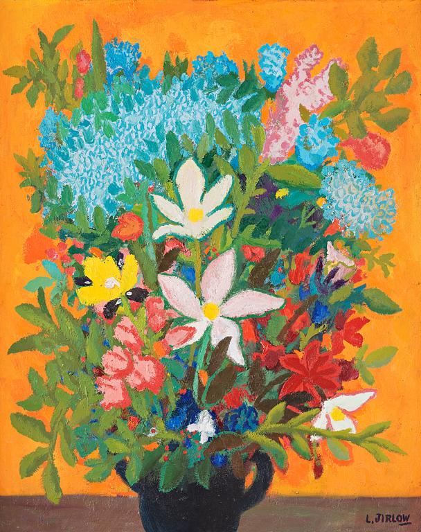 Lennart Jirlow, Still life with flowers.