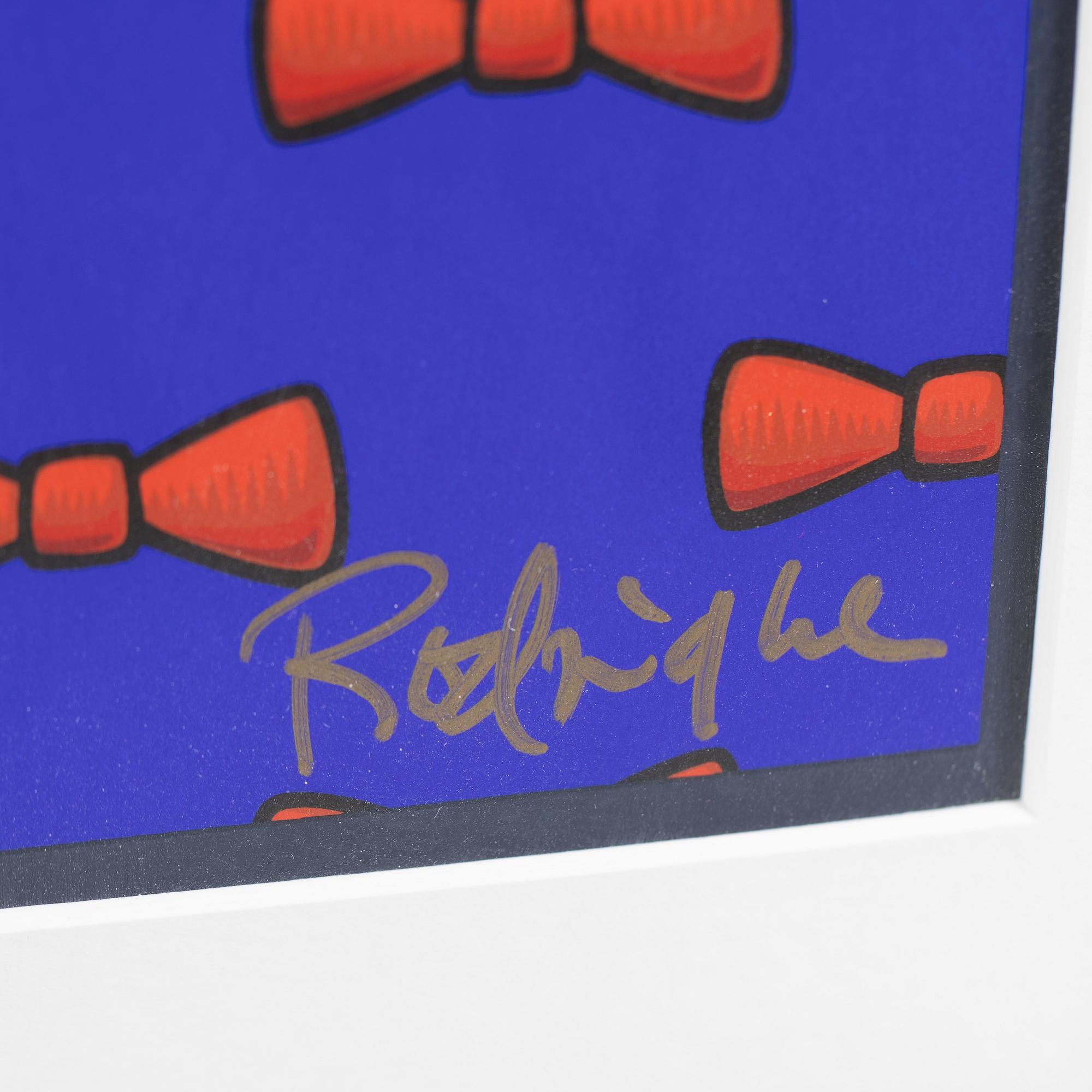 George Rodrigue, "Blue Dog Does the Red Tie", 2020.