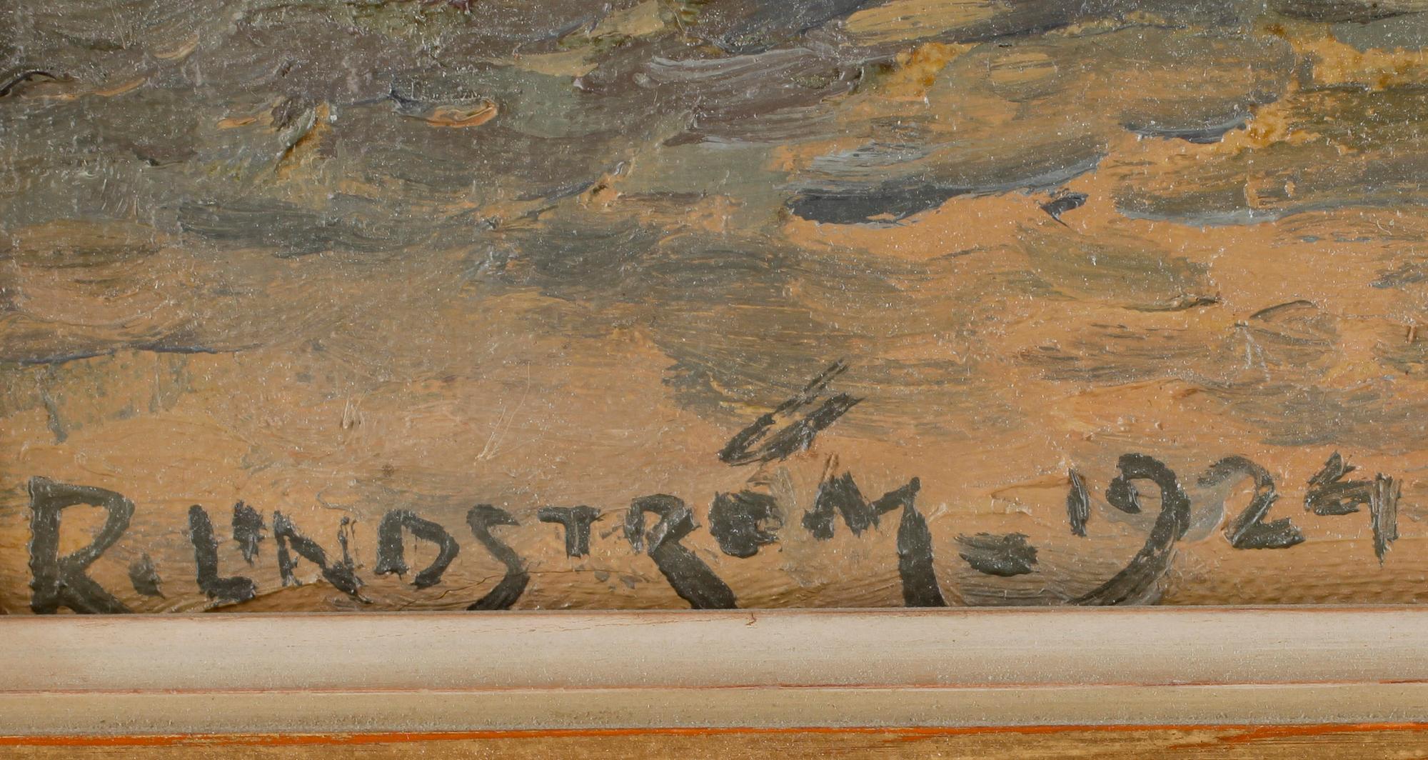 RIKARD LINDSTRÖM, olja på duk, signerad.