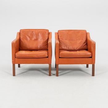 Børge Mogensen, fåtöljer ett par modell 2421-22, Fredericia Stolefabrik Danmark.