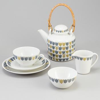 TESERVIS, 20+6 delar, porslin, "Party", Rörstrand, 1950/60-tal.