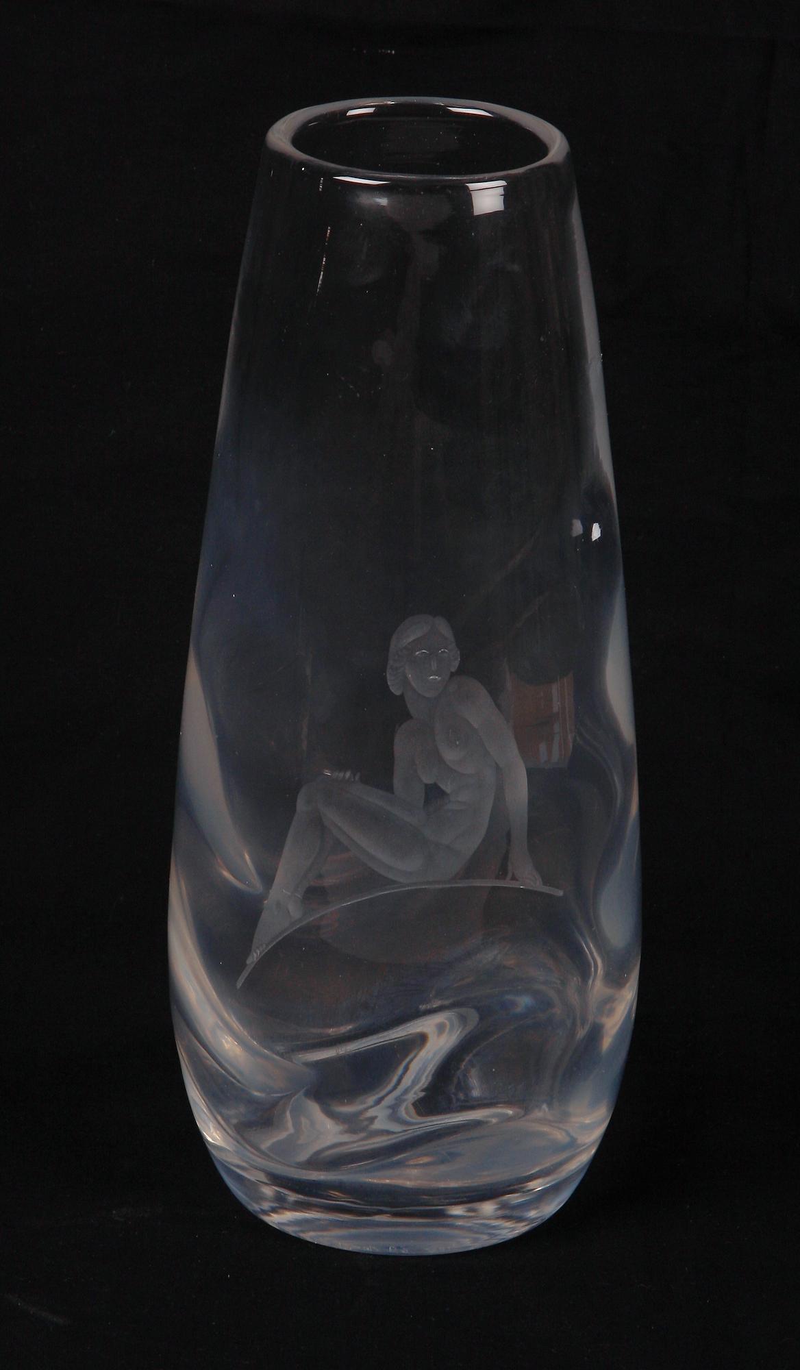 VAS, glas, Kosta, sign Bergh, dat 1939.