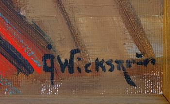 WICKSTRÖM, ÅKE. Olja på duk, sign.