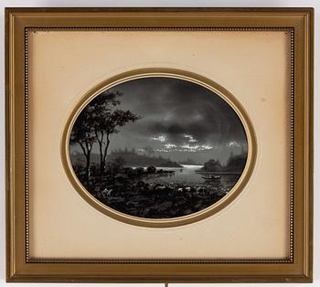 Hjalmar Munsterhjelm, ink and gouache, signed.