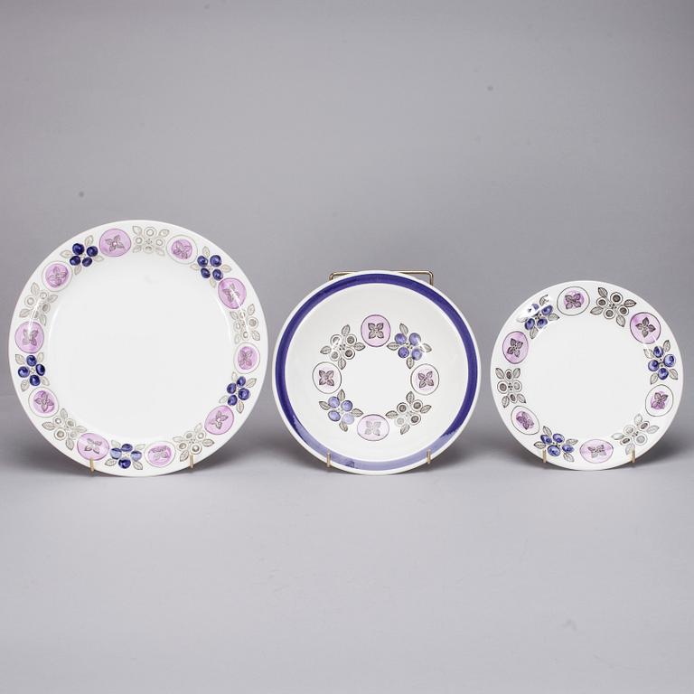 SERVISDELAR, 24 st, keramik, Stig Lindberg, Rörstrand 1900-talets senare hälft.
