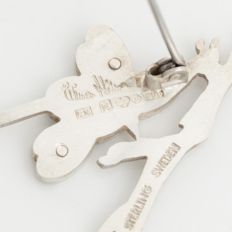 Wiwen Nilsson, a sterling silver brooch.