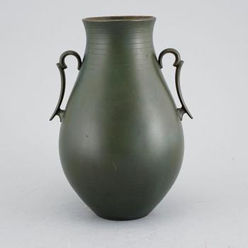 A bronze vase by Just Andersen for GAB, 1930s.