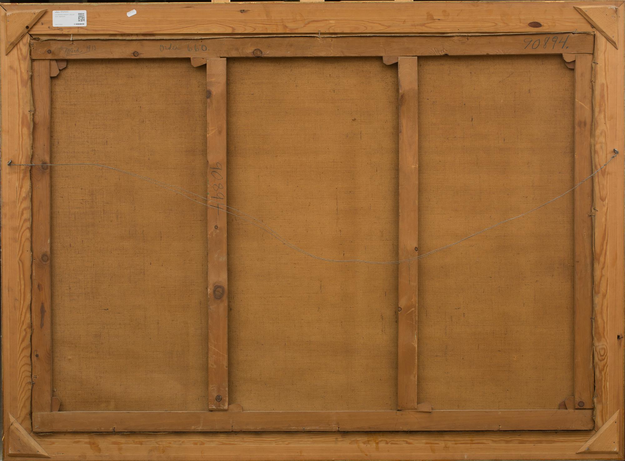 LEONARD WIEDH, olja på duk, signerad samt a tergo daterad 1913.