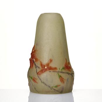 Gabriel Argy-Rousseau, a 'Fleurs jaunes'  pâte de verre vase, France 1920s.