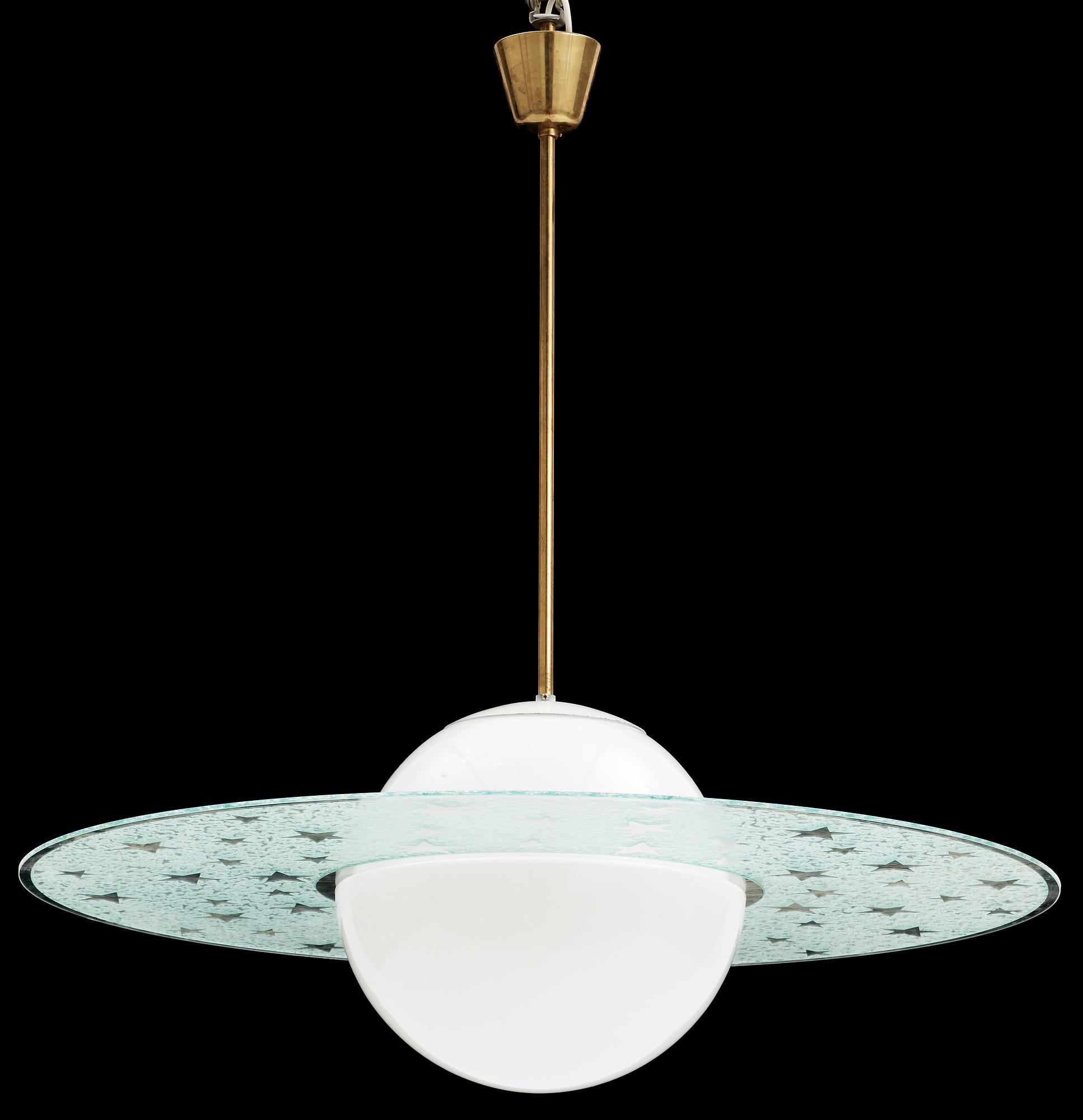 TAKLAMPA, "Saturnus", 1940/50-tal. H 96.