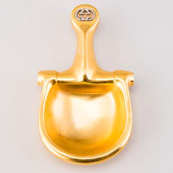 GUCCI VINTAGE HORSEBIT ASHTRAY.