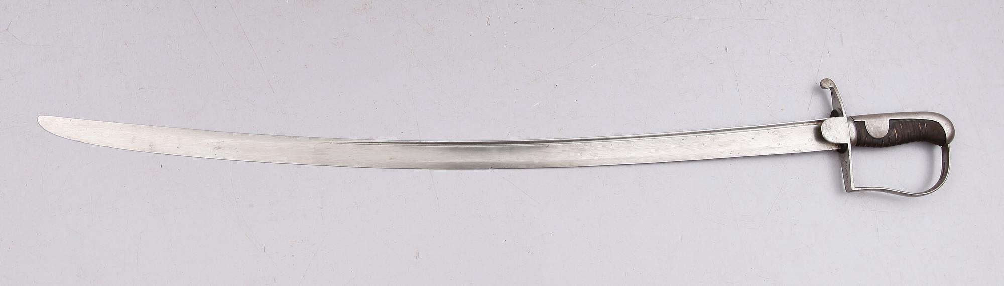 SABEL, modell 1831, för artilleriet.