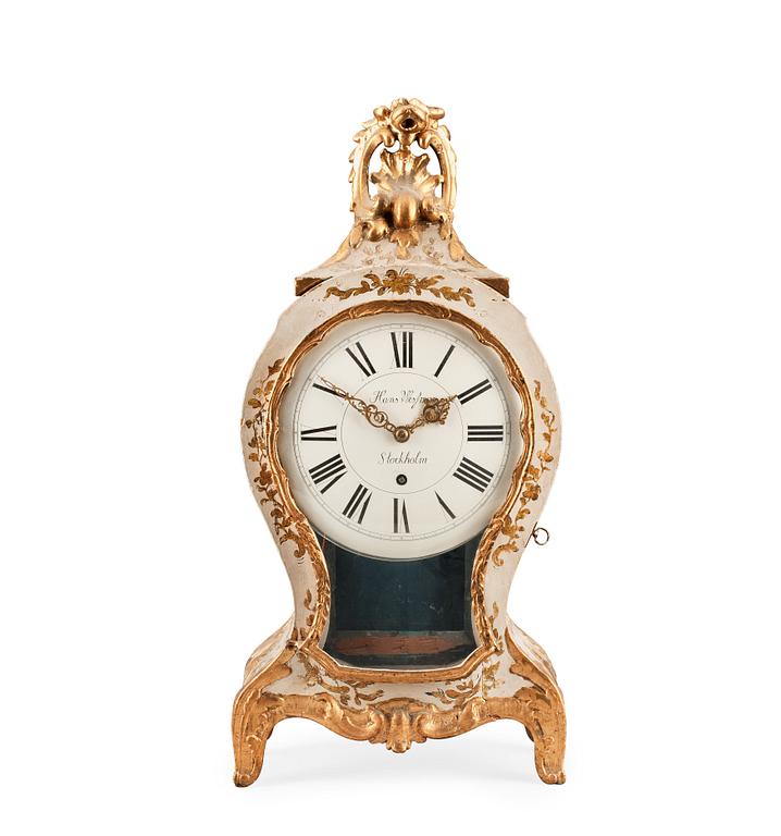 A Swedish 18th century Rococo bracket clock by H. Wessman, master 1787.