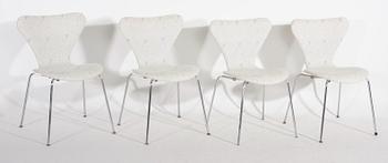 STOLAR, 8 st. "Sjuan". Arne Jacobsen, Fritz Hansen. Danmark.