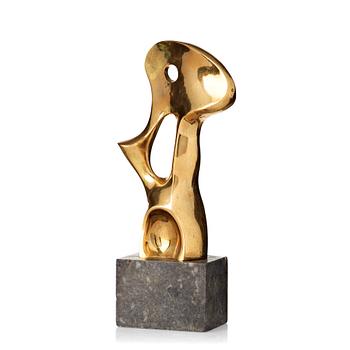 CHRISTIAN BERG, Polished bronze.Signed C.B. Copy no 1. (Edition of 5). The motif conceived 1972.