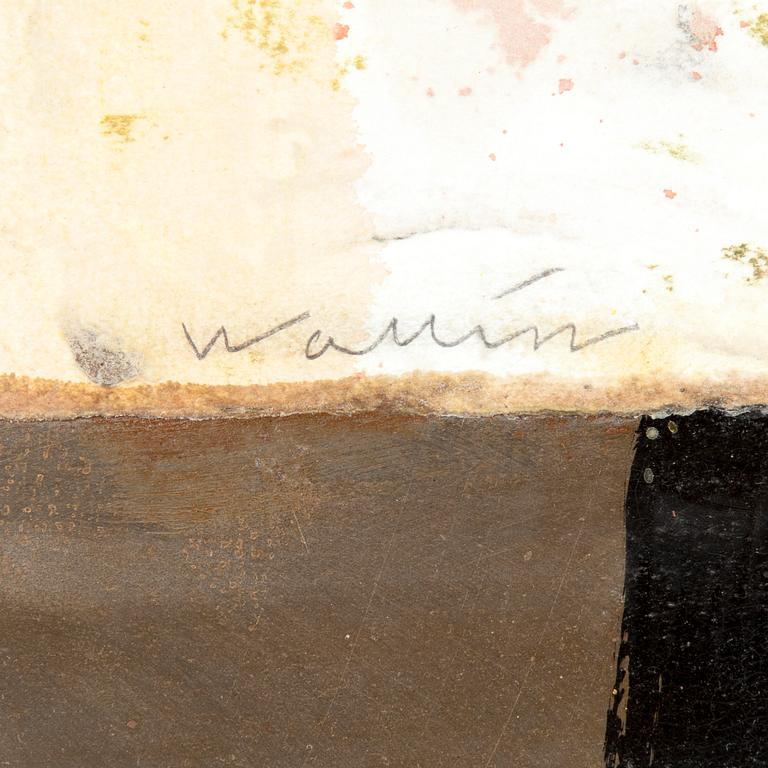 ANDERS WALLIN, mixed media, signed.