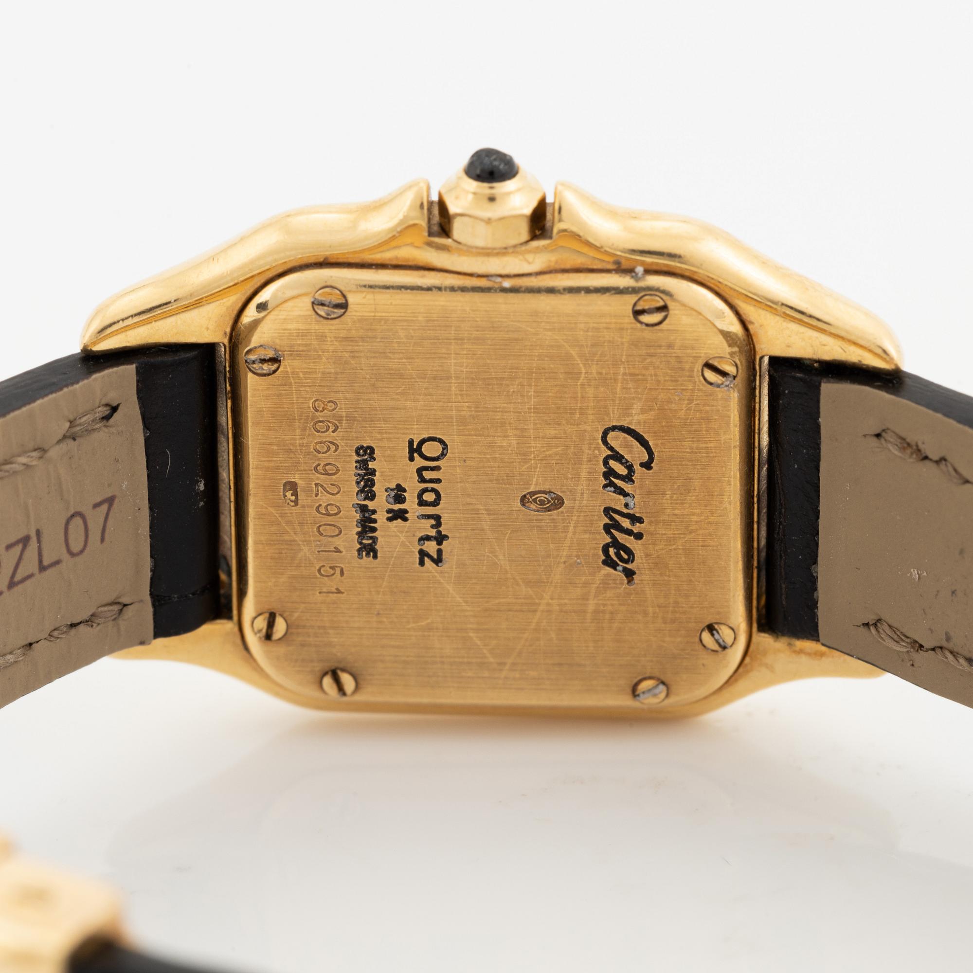 Cartier, Panthère, wristwatch, 21,5 x 21,5 (30) mm.