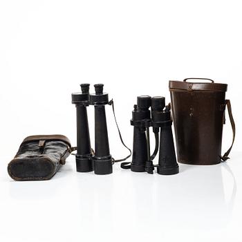 Marinkikare, 2 st, Zeiss Jen Delfort 18x50 och Barr & Stroud 7 x.