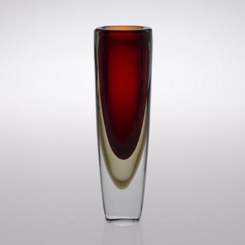 A KF 239 glass vase signed K. Franck, Nuutajärvi Notsjö -58.