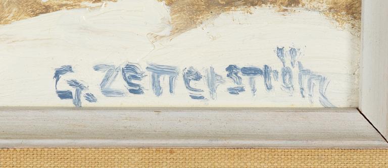 Gunnar Zetterström, Vy mot Riddarholmen, Stockholm.