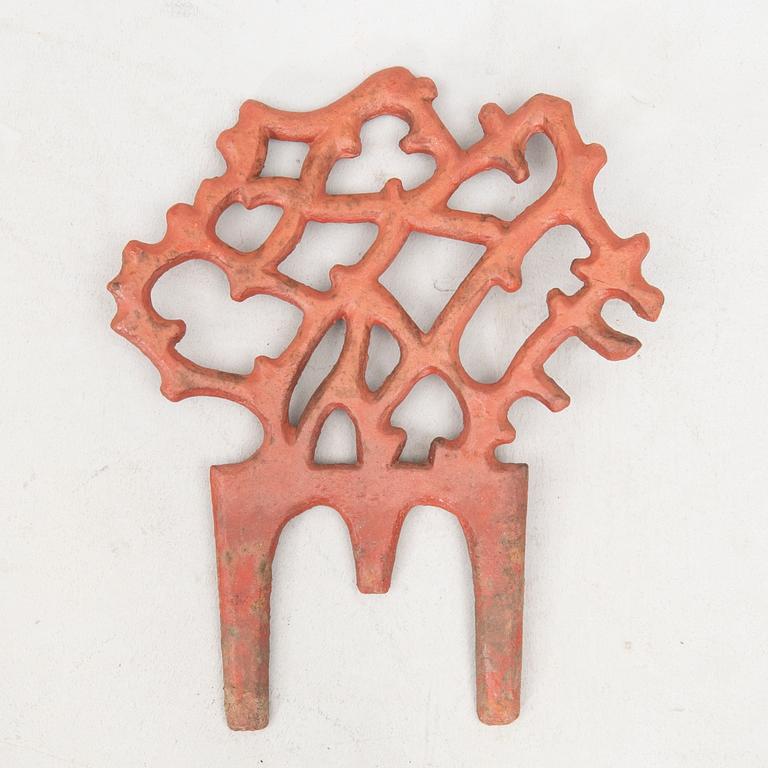 A set of 10 cast iron flowerbed fence "Grosshandlare Asplunds" early 1900s.