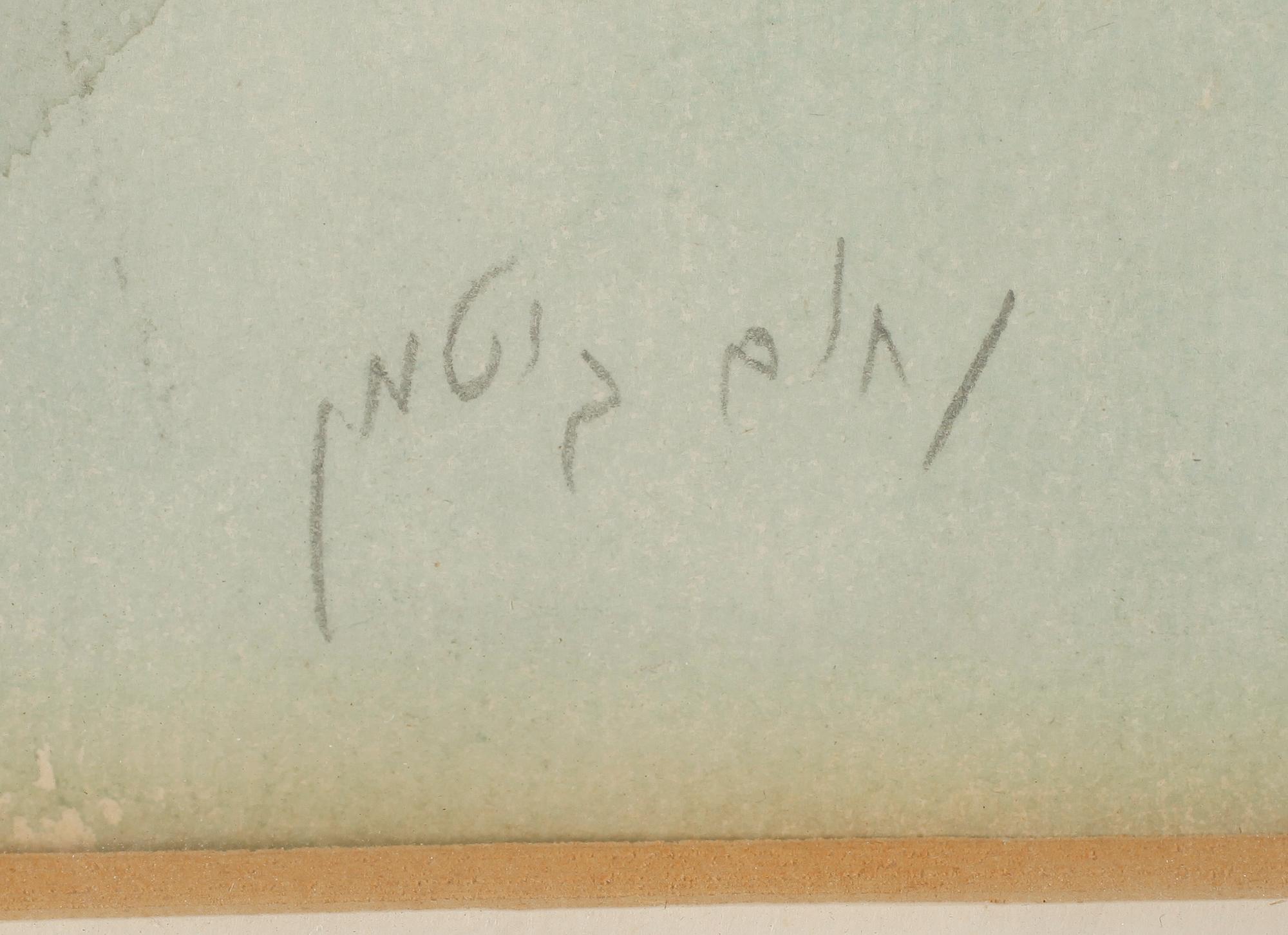 NAHUM GUTMAN, akvarell, signerad.