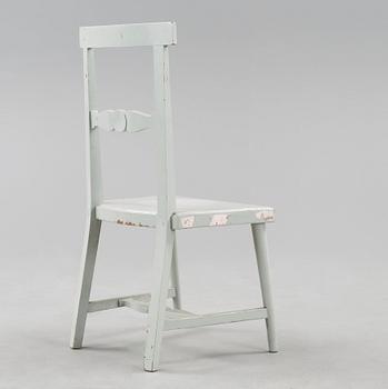 A Gunnar Asplund grey lacquered chair, Sweden ca 1912.